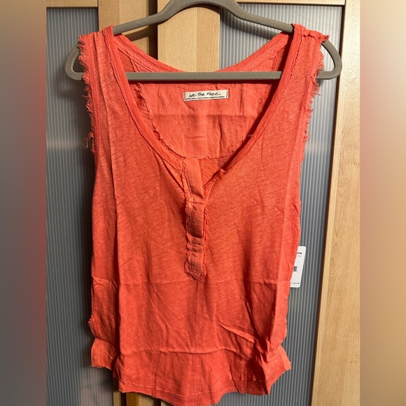 Free People Vacay Linen Blend Tank Top - Picture 6 of 10